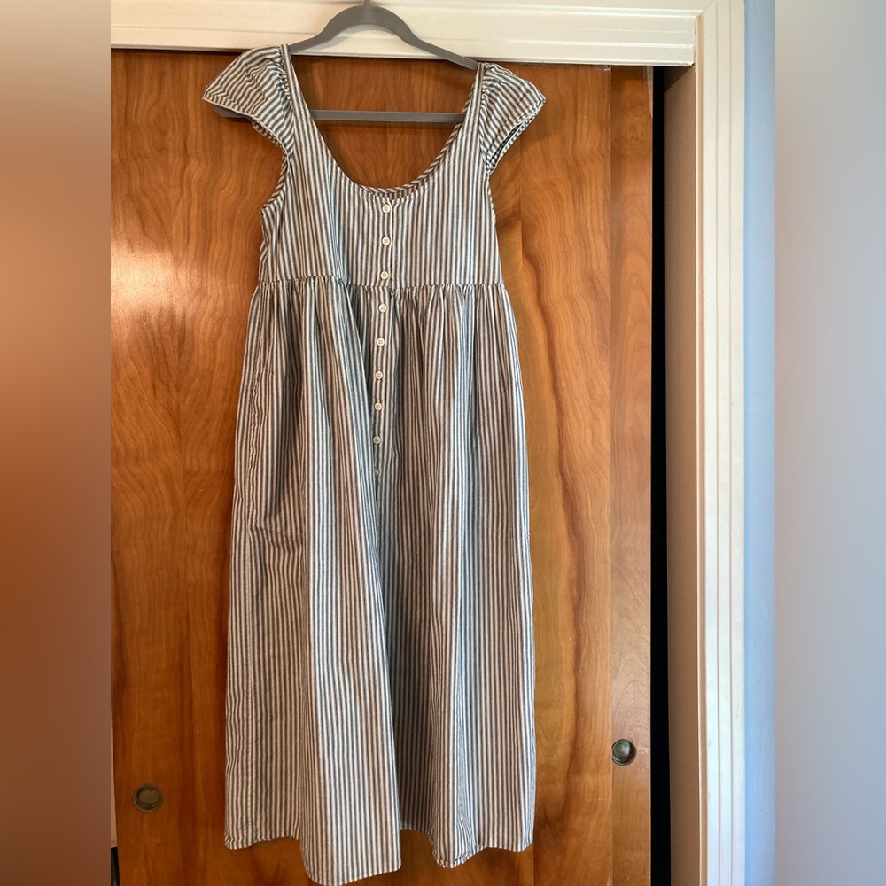 The Great. Flutter sleeve cami dress
